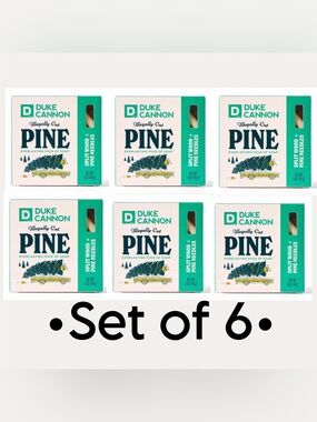 Duke Cannon Supply Co. Men's Holiday Pine Everlasting Puck Soap •6 Count•